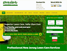 Tablet Screenshot of green-a-lawn.com